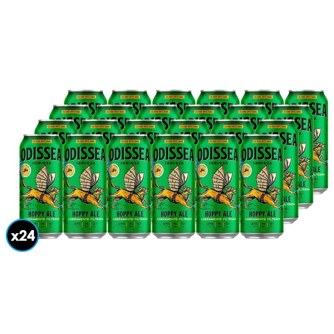 24x Cerveza Odissea Hoppy Ale Lata 470cc_1