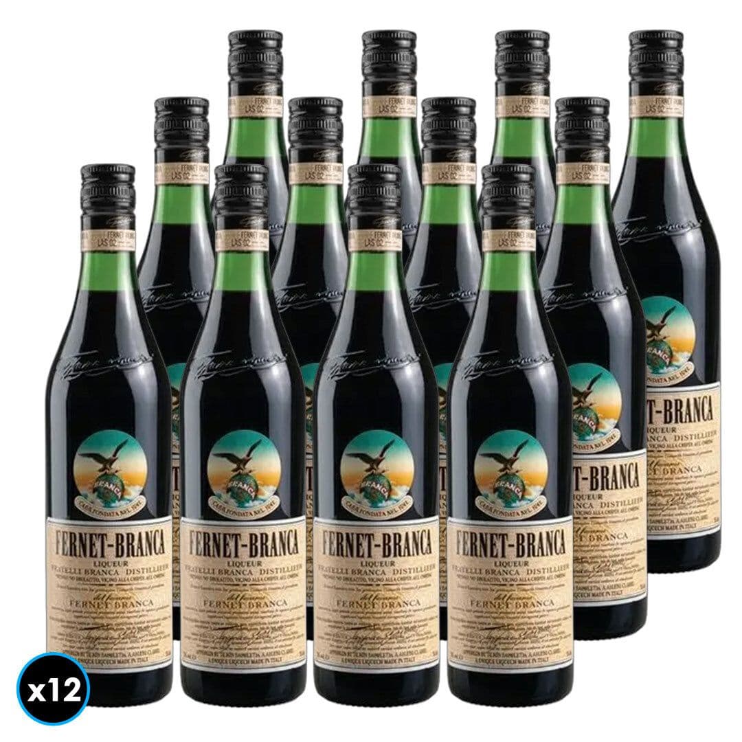 CAJA FERNET BRANCA: 12x Licor Fernet Branca 750cc 39° Alc._1
