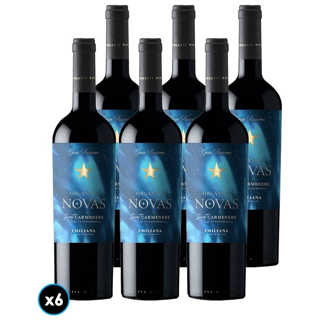 6x Vino Novas Gran Reserva Sweet Carmenere 750cc_1