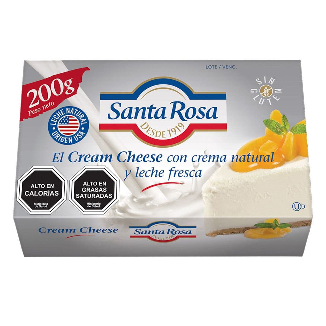 Queso Crema Americano Santa Rosa 200 grs._1