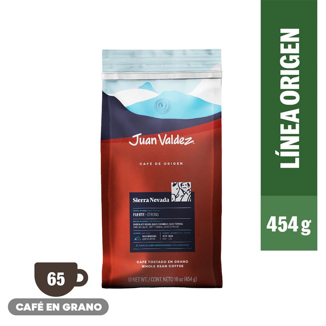 Café Juan Valdez Grano Origen Sierra Nevada 454 grs._1