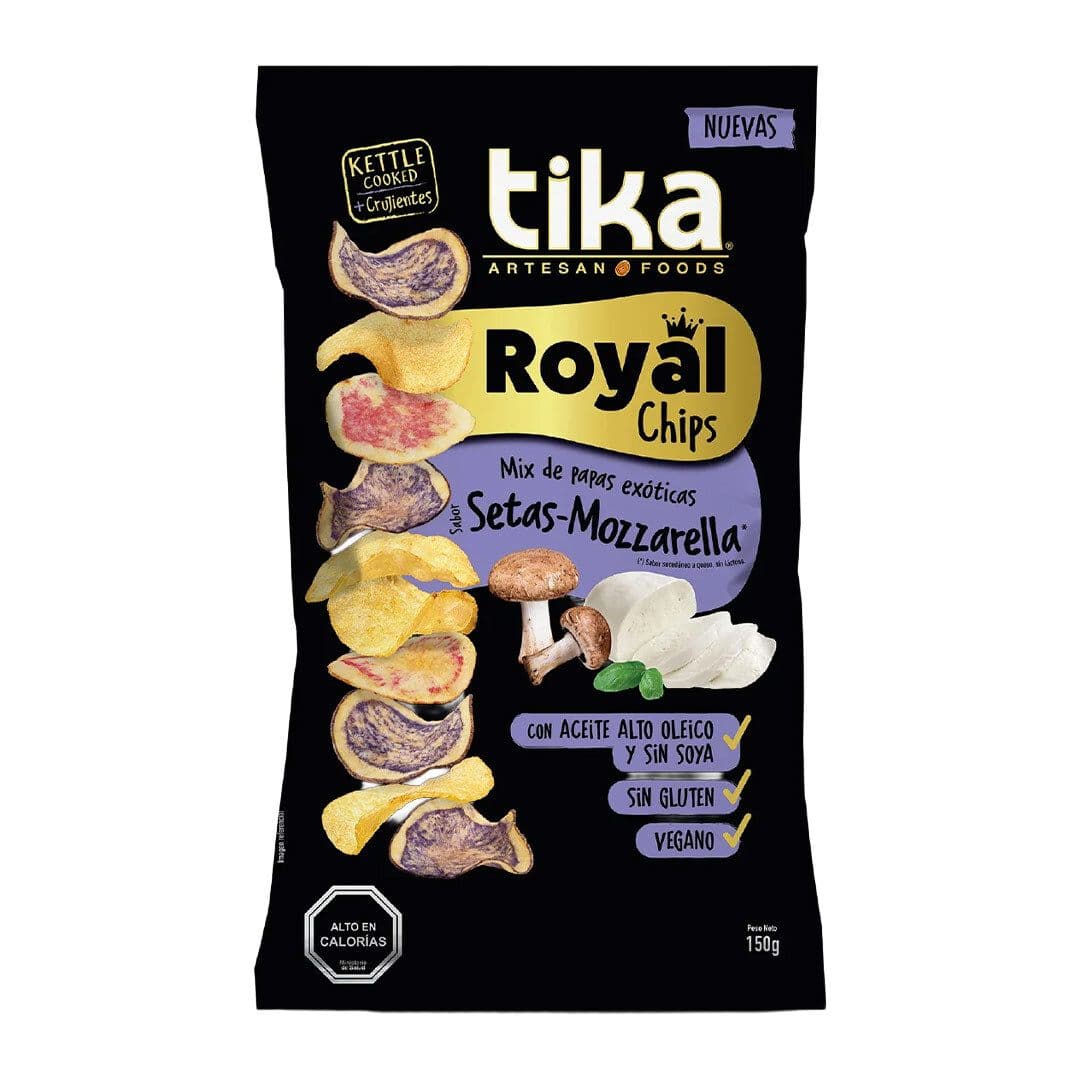 Papas Tika Chips Royal Setas - Mozzarella 150 grs_1