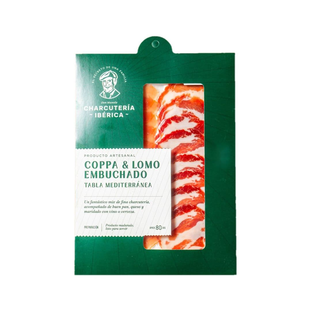 Tabla Mediterránea Mixta Coppa y Lomo Embuchado Charcutería Ibércia 80 grs._1