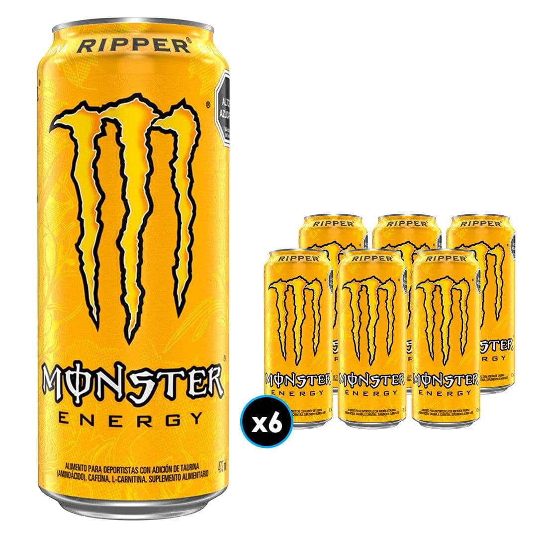6x Energética Ripper Juice Monster Energy 473cc_1