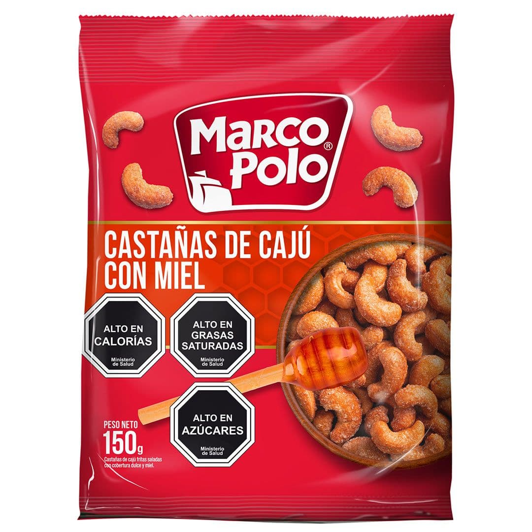 Castañas de Cajú Miel Marco Polo 150 agrs._1