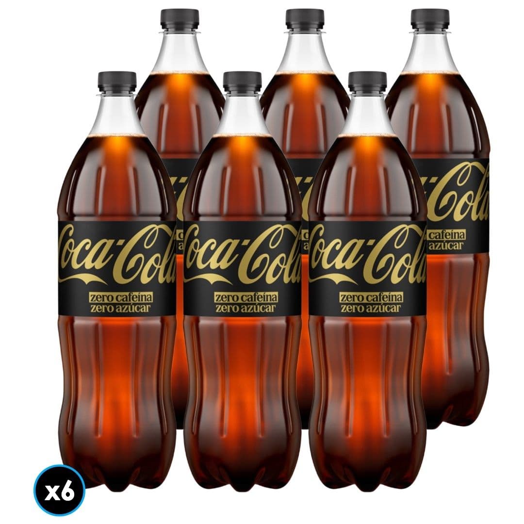 6x Bebida Coca-Cola Zero Cafeína Zero Azúcar 1.5 L_1