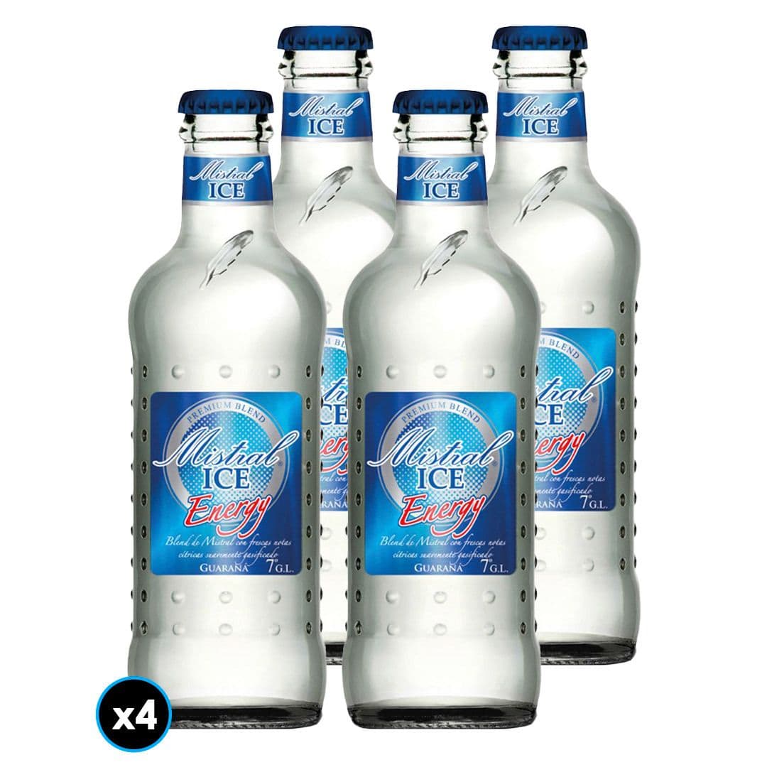4x Mistral Ice Energy en Botella 275cc 5° Alc._1