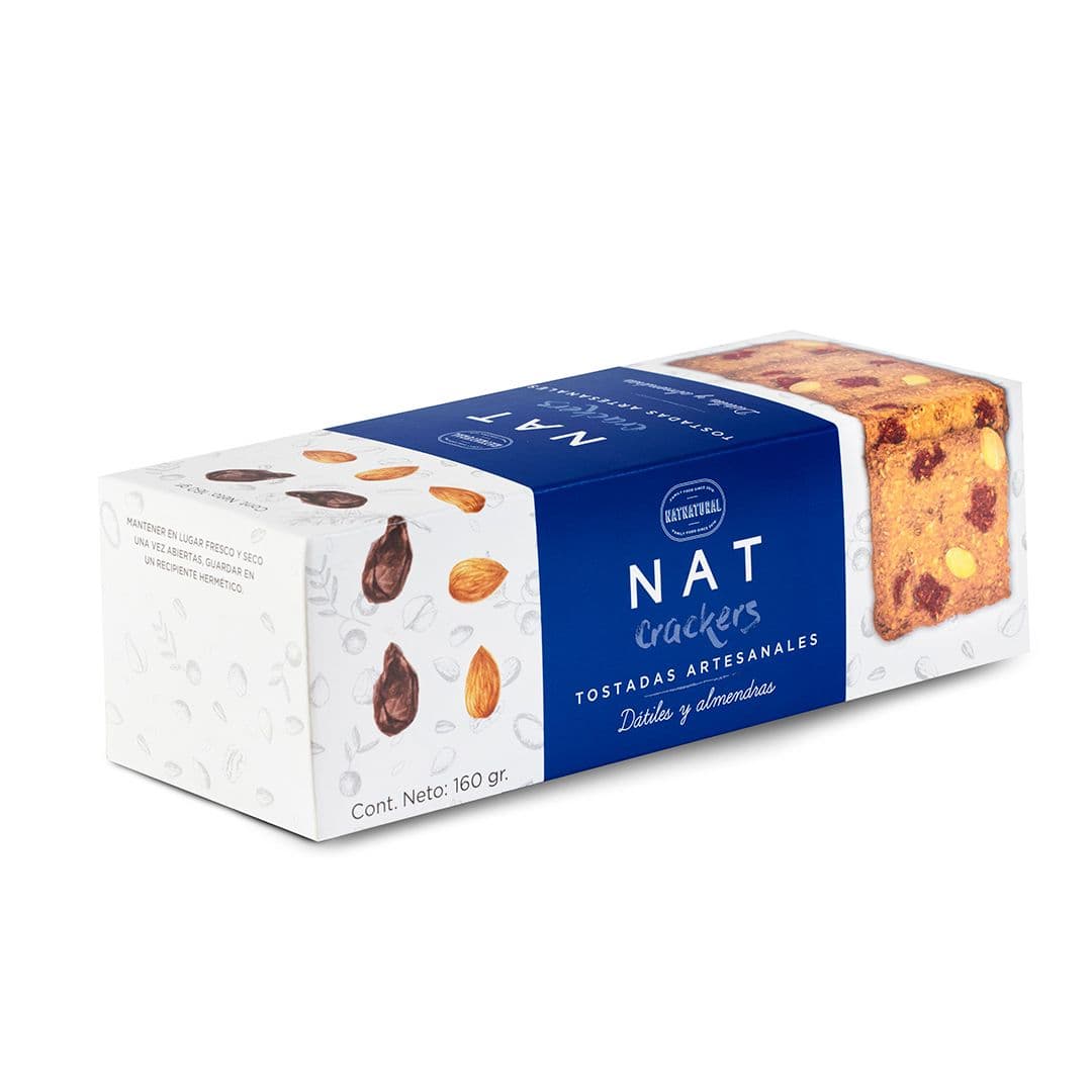 Galletas Natcrackers Dátil Almendras 160 grs._1
