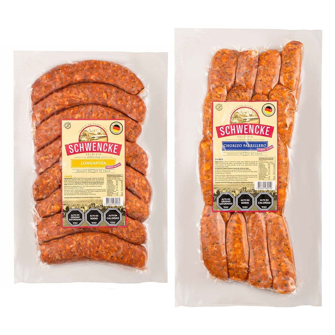 Asado del Sur: 1× Chorizo Parrillero 1kg + 1× Longaniza Artesanal 1kg_1