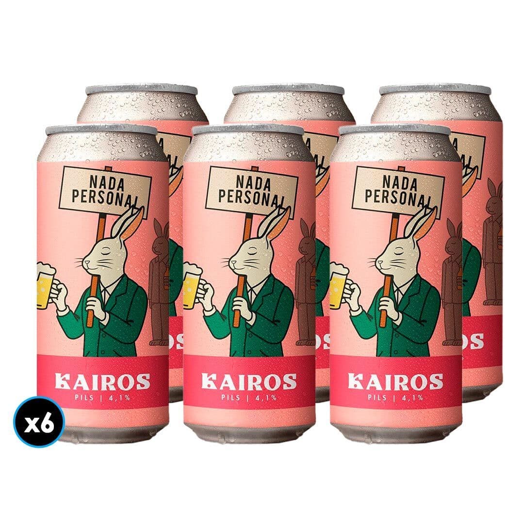 6x Cerveza Kairos Nada Personal Pils 473cc_1