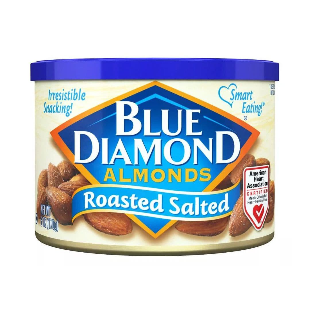 Almendras Blue Diamond Tostadas con Sal Lata 170 grs_1