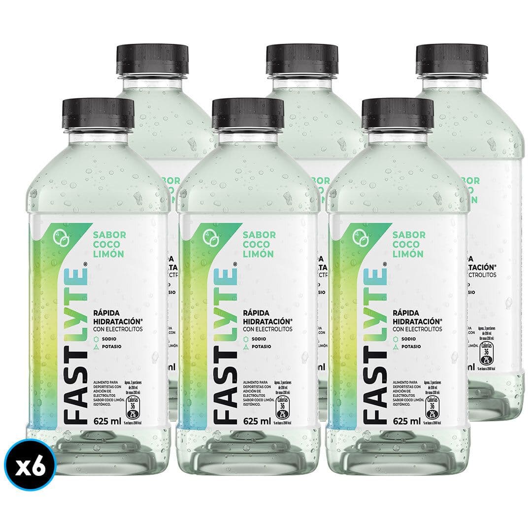 6x Bebida Hidratante Fastlyte Coco Limón 625cc_1