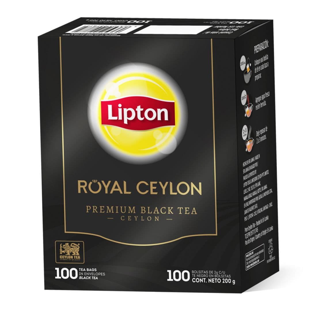 Té Lipton Royal Ceylon 100 Bolsitas_1