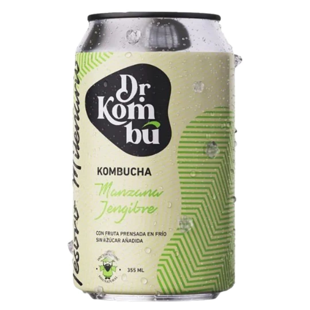 Kombucha Dr. Kombu Manzana Jengibre Lata 350cc_1