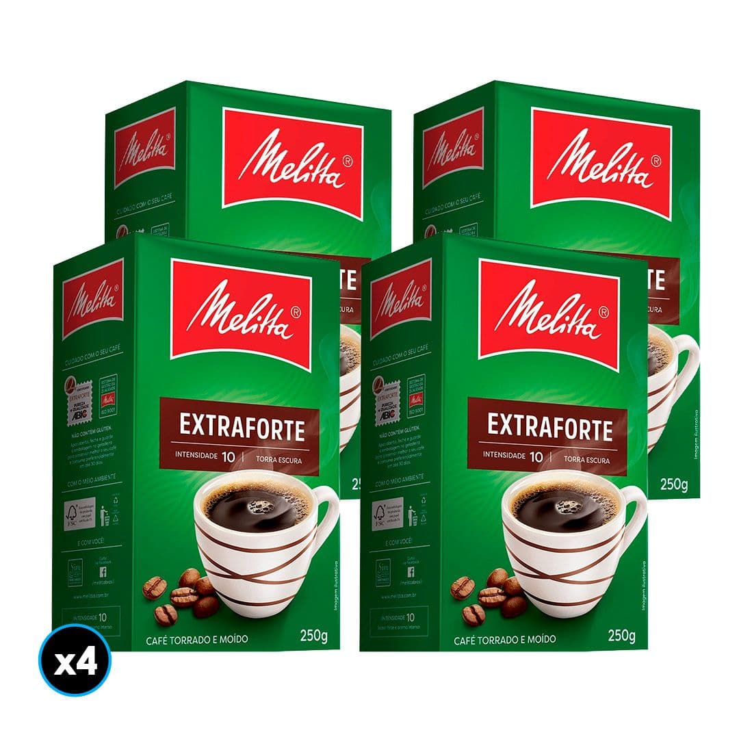 4x Café Melitta Tostado Molido Extrafuerte 250 grs._1
