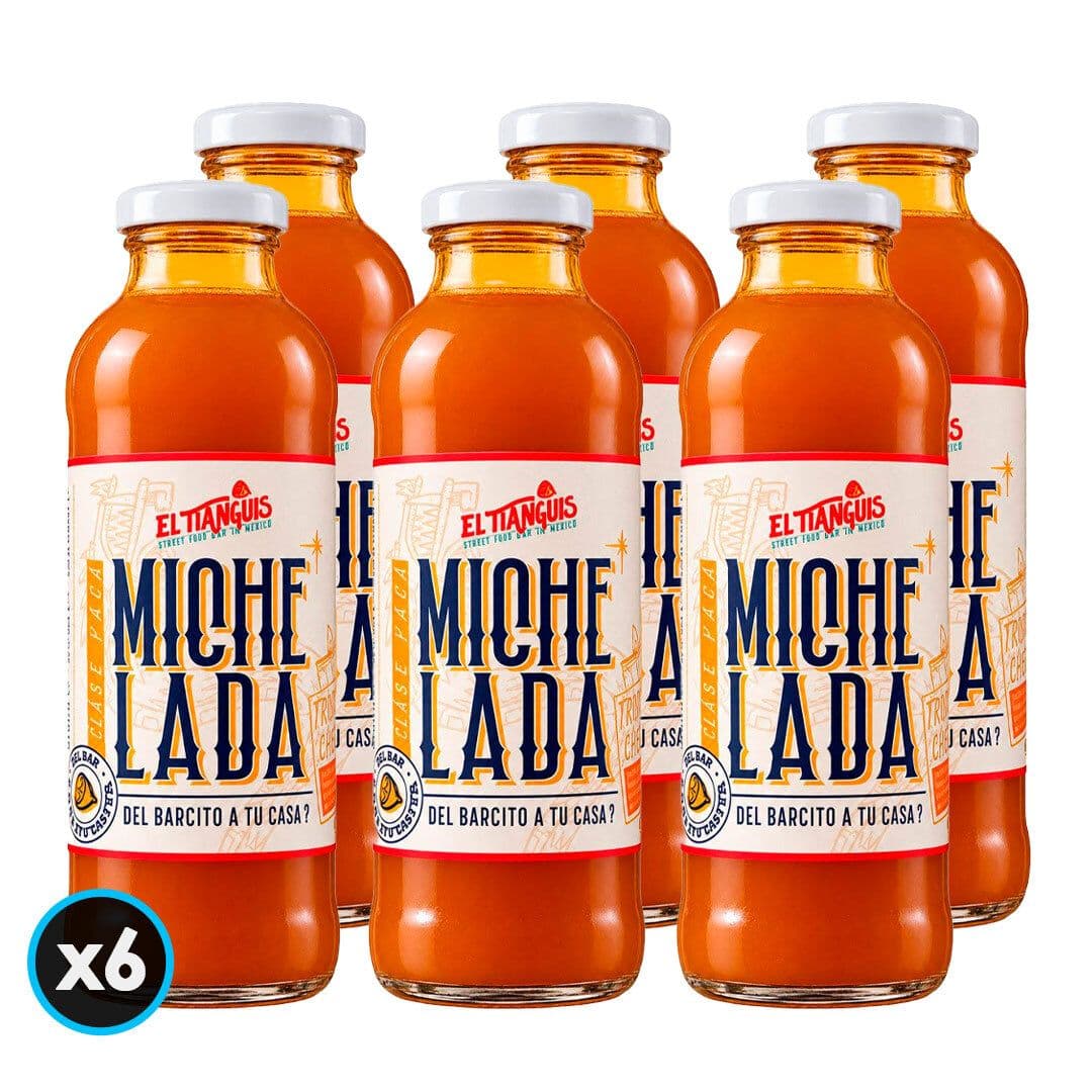 6x Mix Michelada El Tianguis Tropichela Botella 475cc_1
