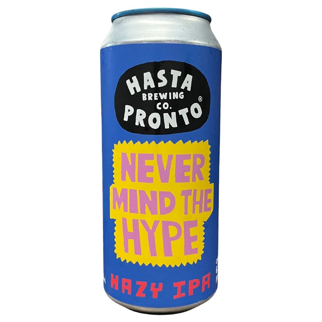 Cerveza Hasta Pronto NEVER MIND THE HYPE - New England IPA 473cc 6,4º alc._1