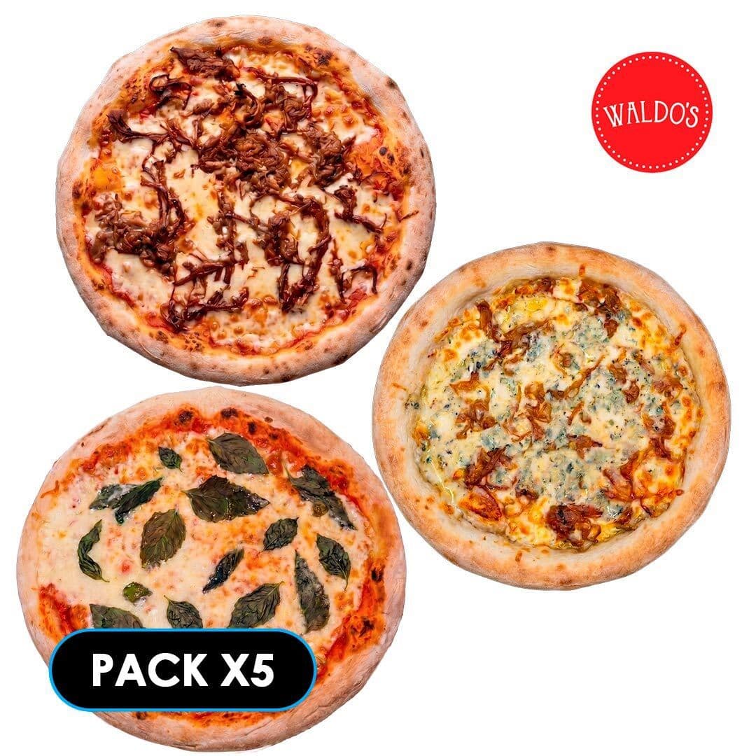PACK PIZZAS WALDO'S CONGELADAS PREMIUM 5x_1
