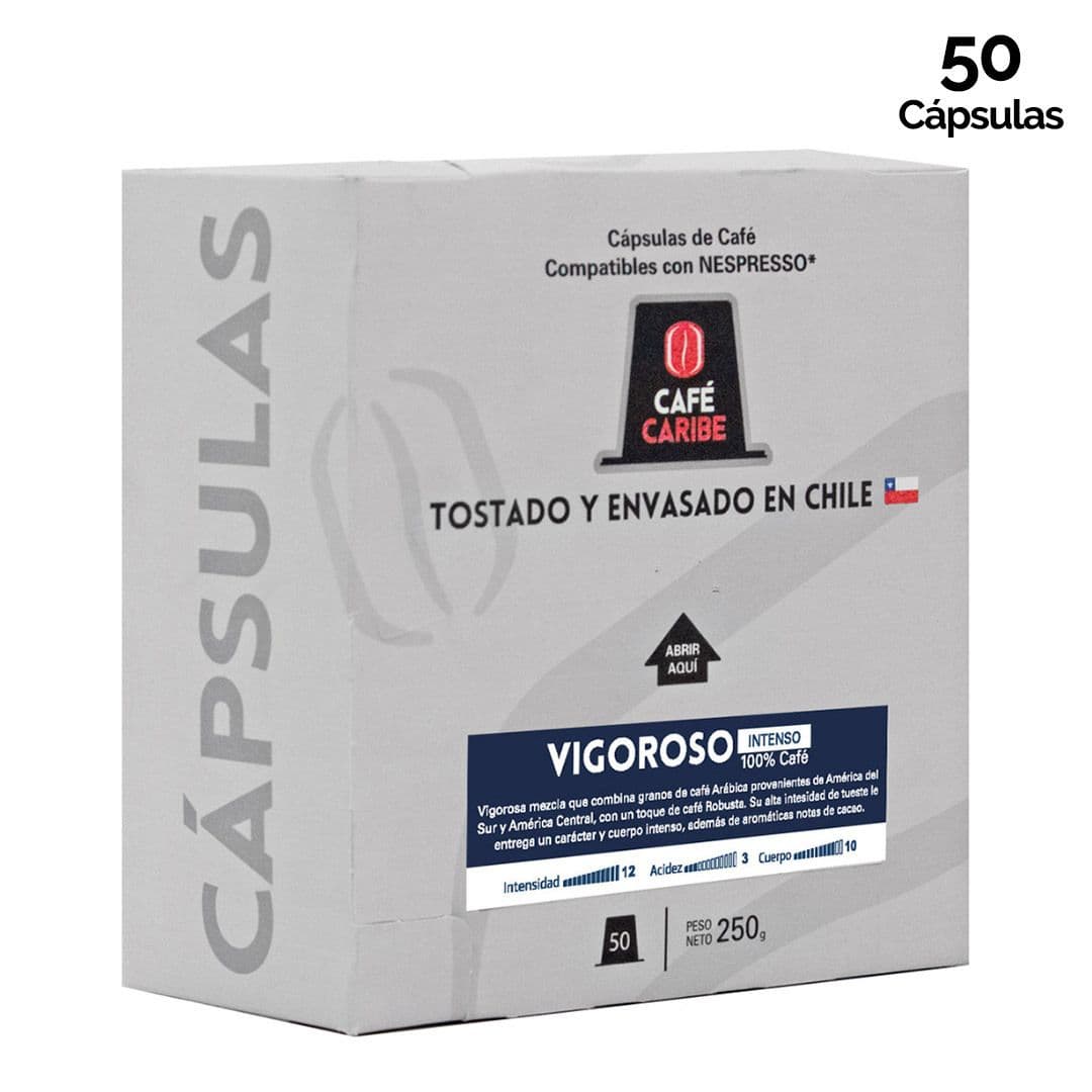 Cápsulas de Café Caribe Vigoroso Nespresso® Compatible (50 Unidades)_1