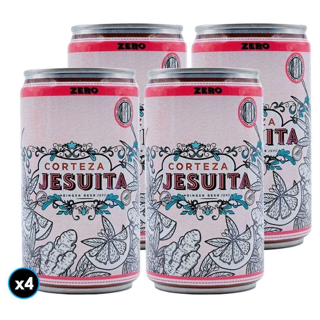 4x Bebida Corteza Jesuita Ginger Beer Zero 200cc_1