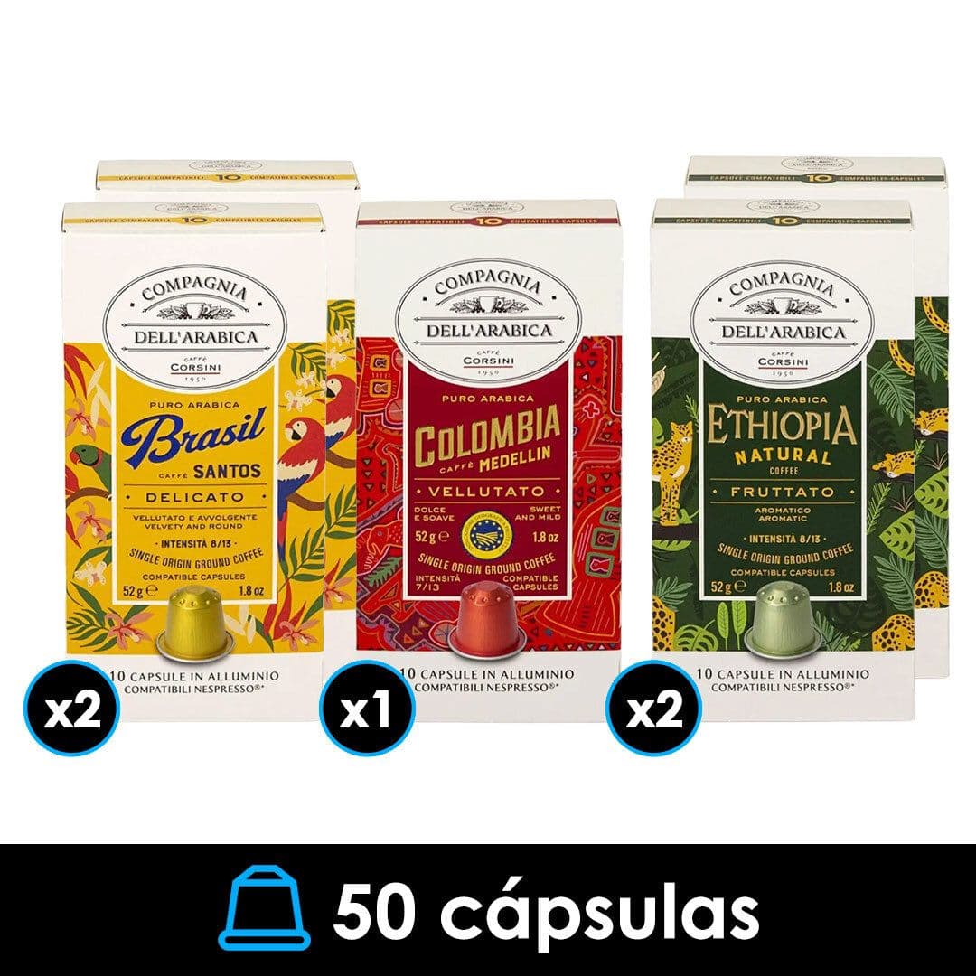 PACK 50X Cápsulas Corsini Arabica Nespresso® Compatible_1