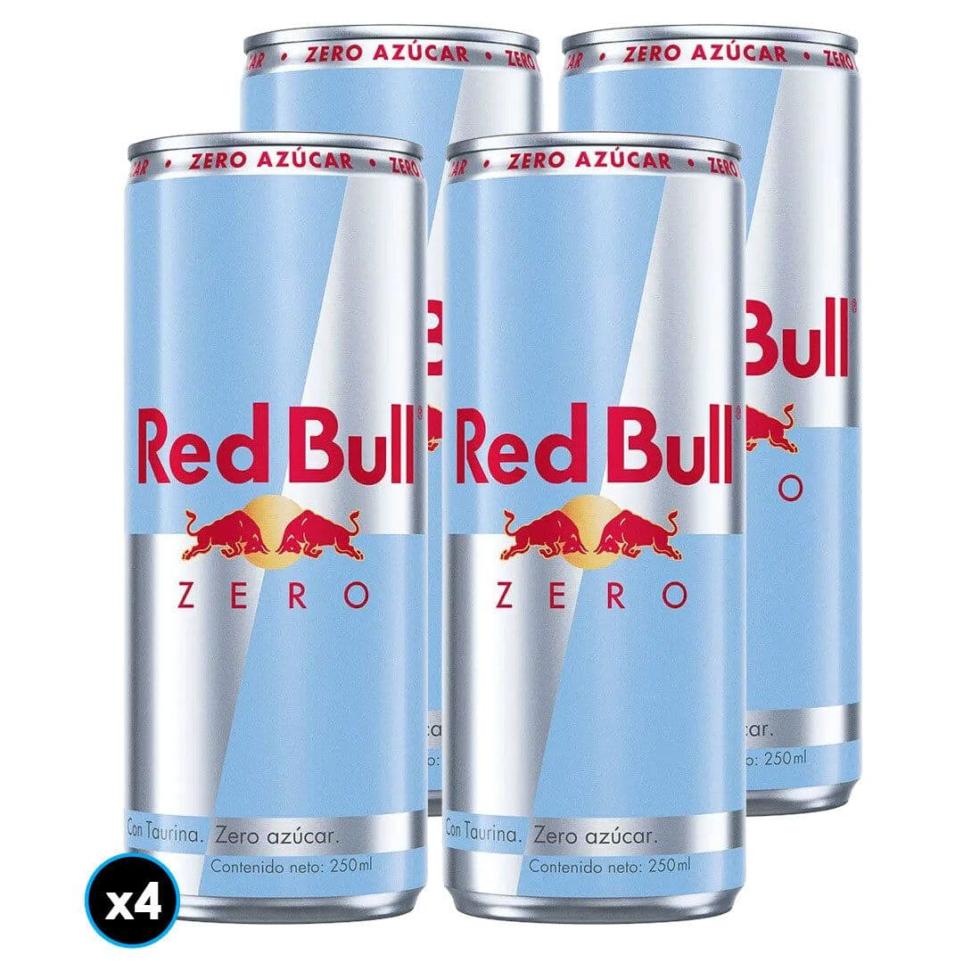 4x Bebida Energética Red Bull Zero 250cc_1