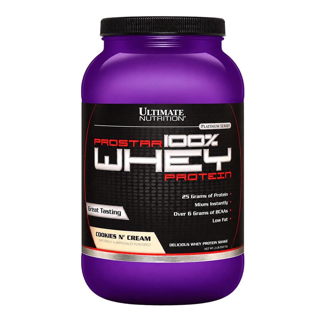 Proteína Ultimate Nutrition Prostar 100% Whey Cookies & Cream 2 lb._1