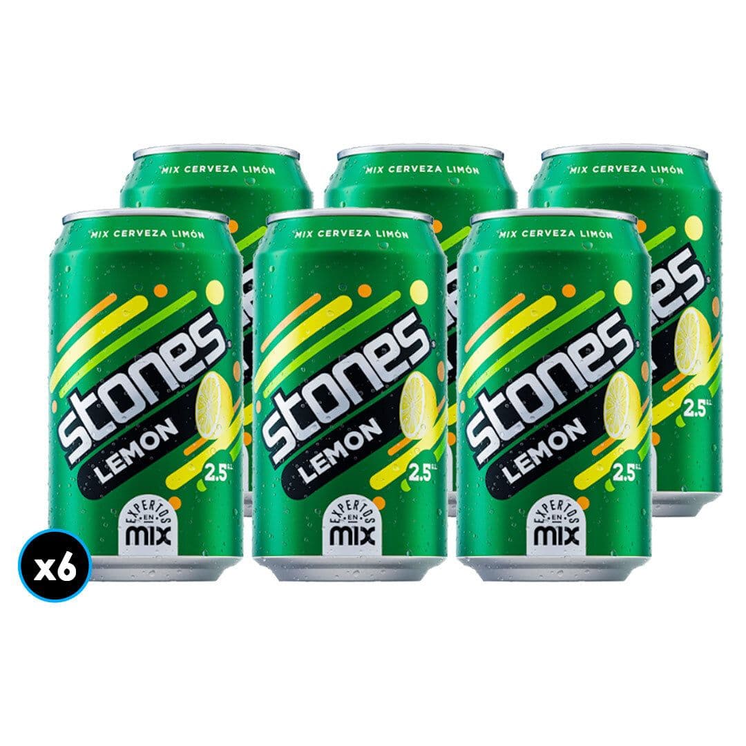 6x Cerveza Lemon Stones 350cc 2,5°alc _1