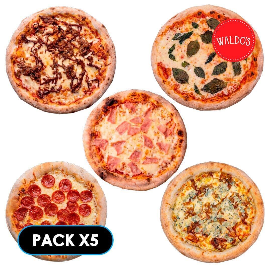 PACK PIZZAS WALDO'S CONGELADAS SURTIDO 5x_1