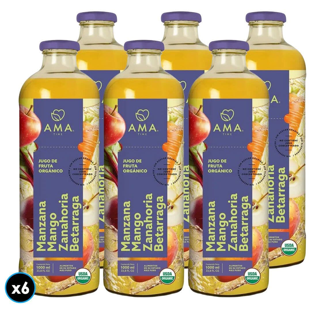 6x Jugo Ama Manzana Mango Zanahoria Beterraga 1L_1