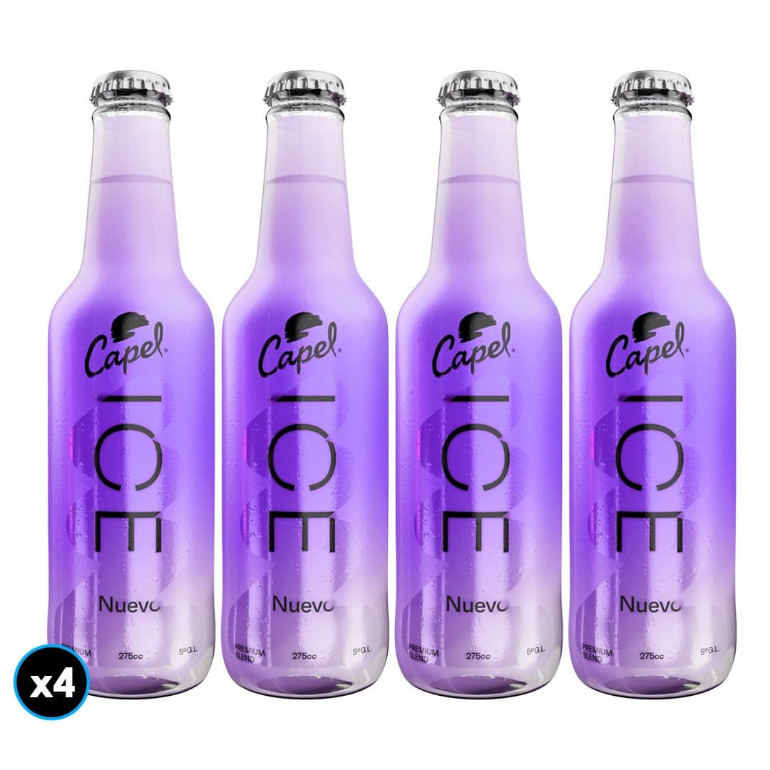 4x Cóctel Capel Ice Manzana Botella 275cc 5˚alc_1