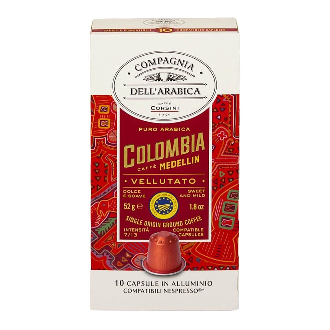 Cápsulas Café Corsini Compagnia Dell Arabica Colombia Nespresso® Compatible (10 Cápsulas)_1