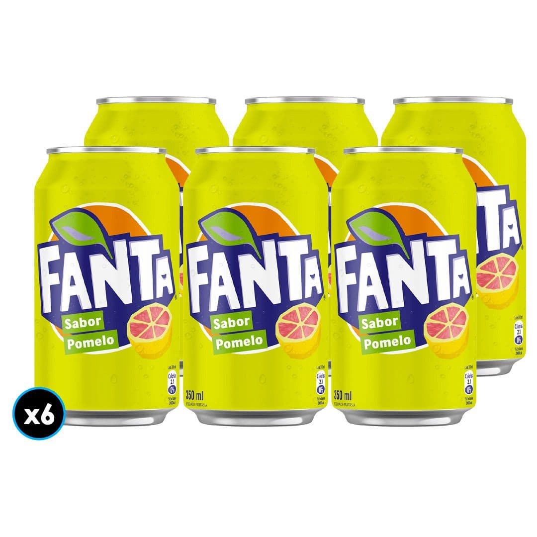 6x Bebida Fanta Pomelo Sin Azúcar 350cc_1
