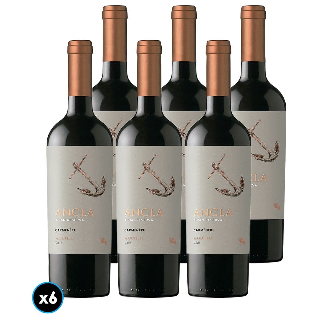 6x Vino Odfjell Ancla Gran Reserva Carmenere 750cc_1