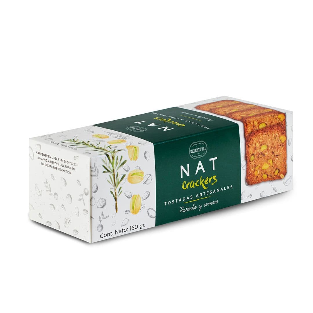 Galletas Natcrackers Pistacho Romero 160 grs._1