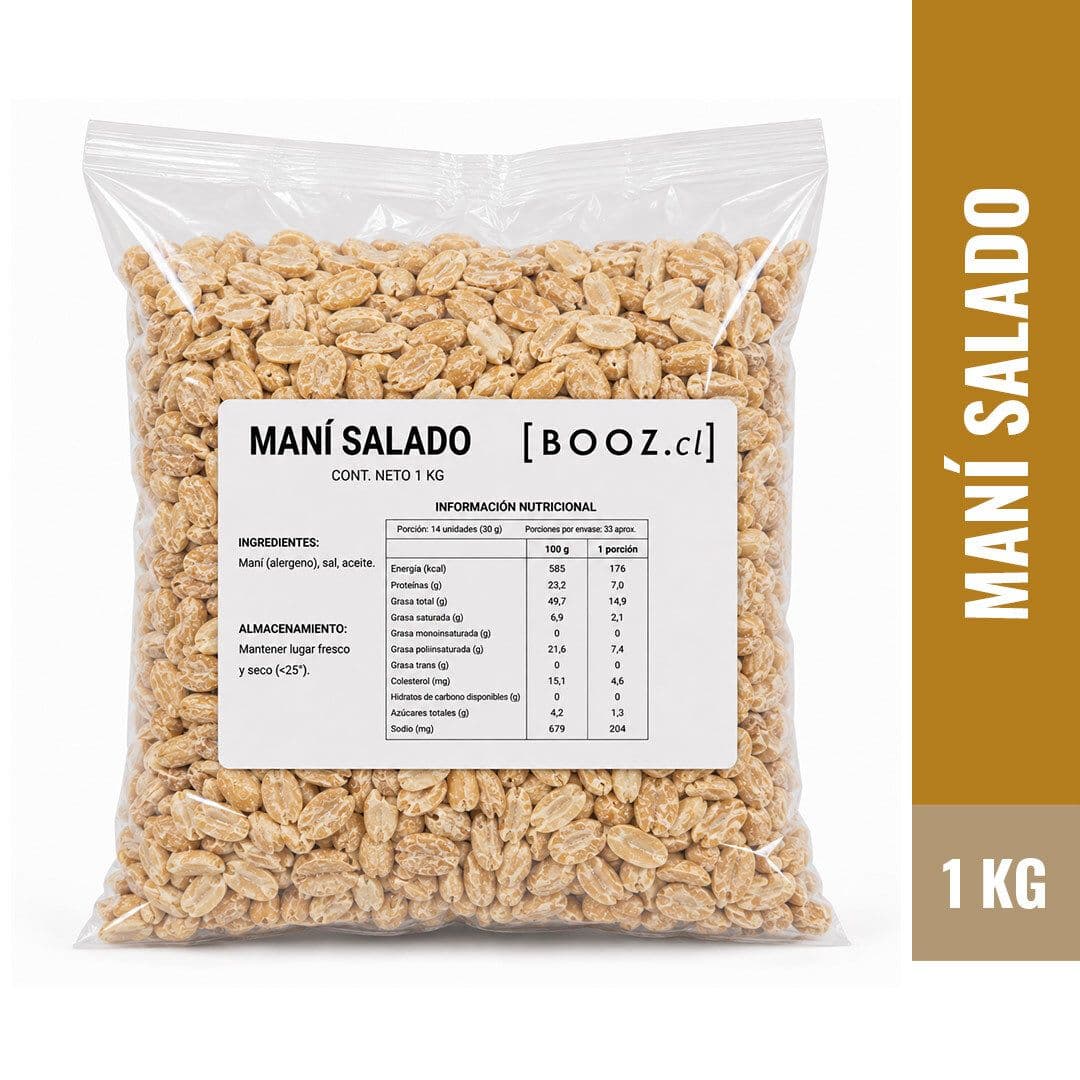 Maní Tostado Salado Granel 1kg_1