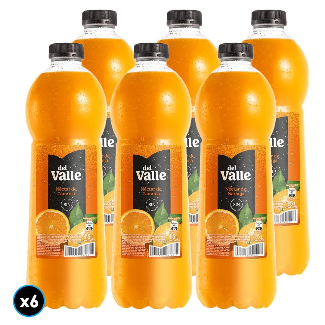 6x Néctar Del Valle Naranja 1,5 Lt._1