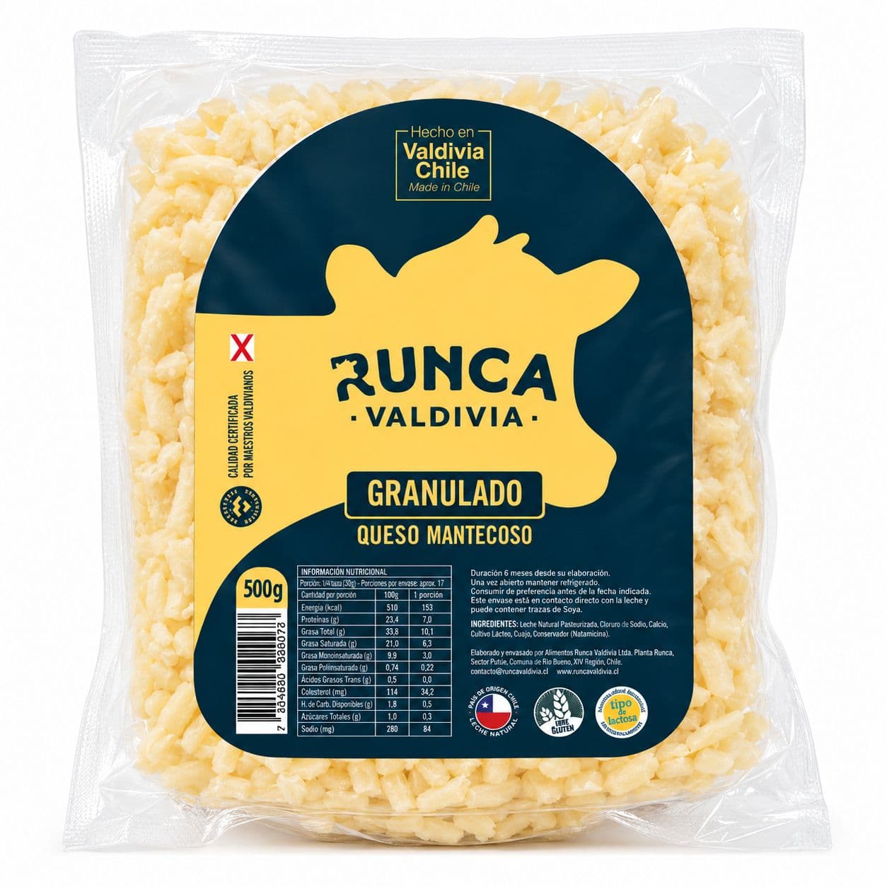 Queso Mantecoso Granulado Runca 500 grs._1