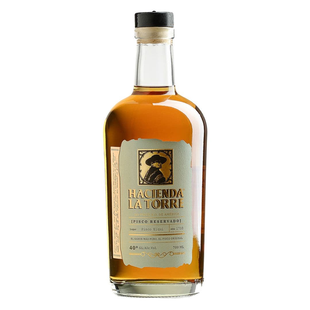 Pisco Hacienda La Torre Reservado 700cc 40º alc._1