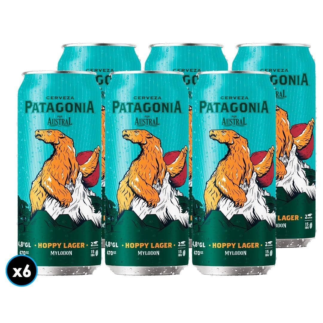 6x Cerveza Patagonia Hoppy Lager 470cc_1