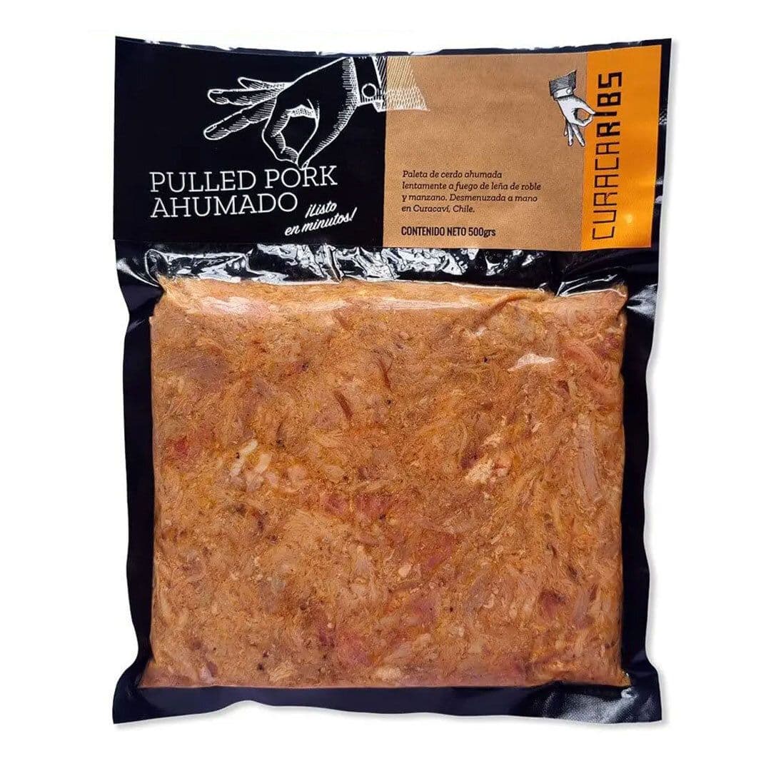 Curacaribs Pulled Pork Ahumado 500 grs._1