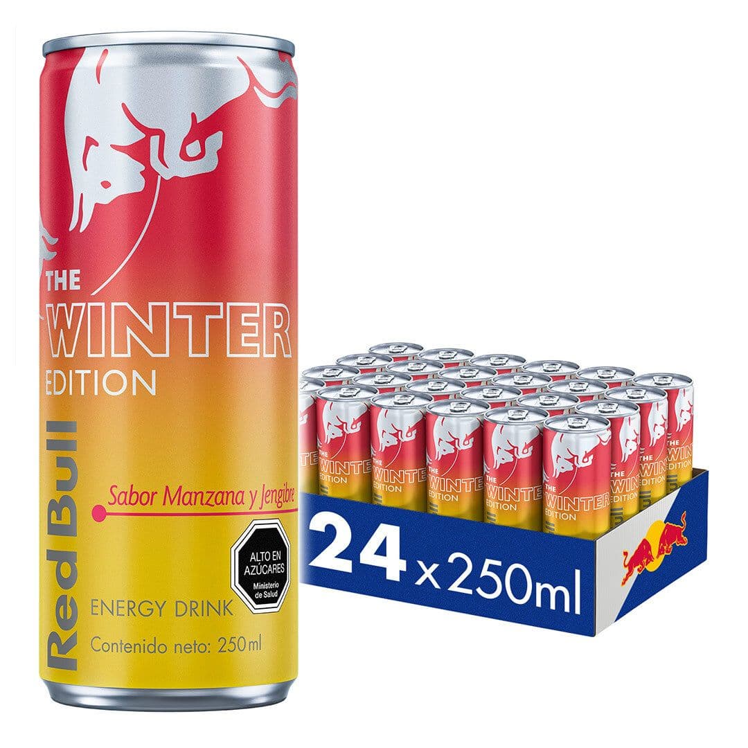 24x Bebida Energética Red Bull Winter Manzana Jengibre 250cc_1