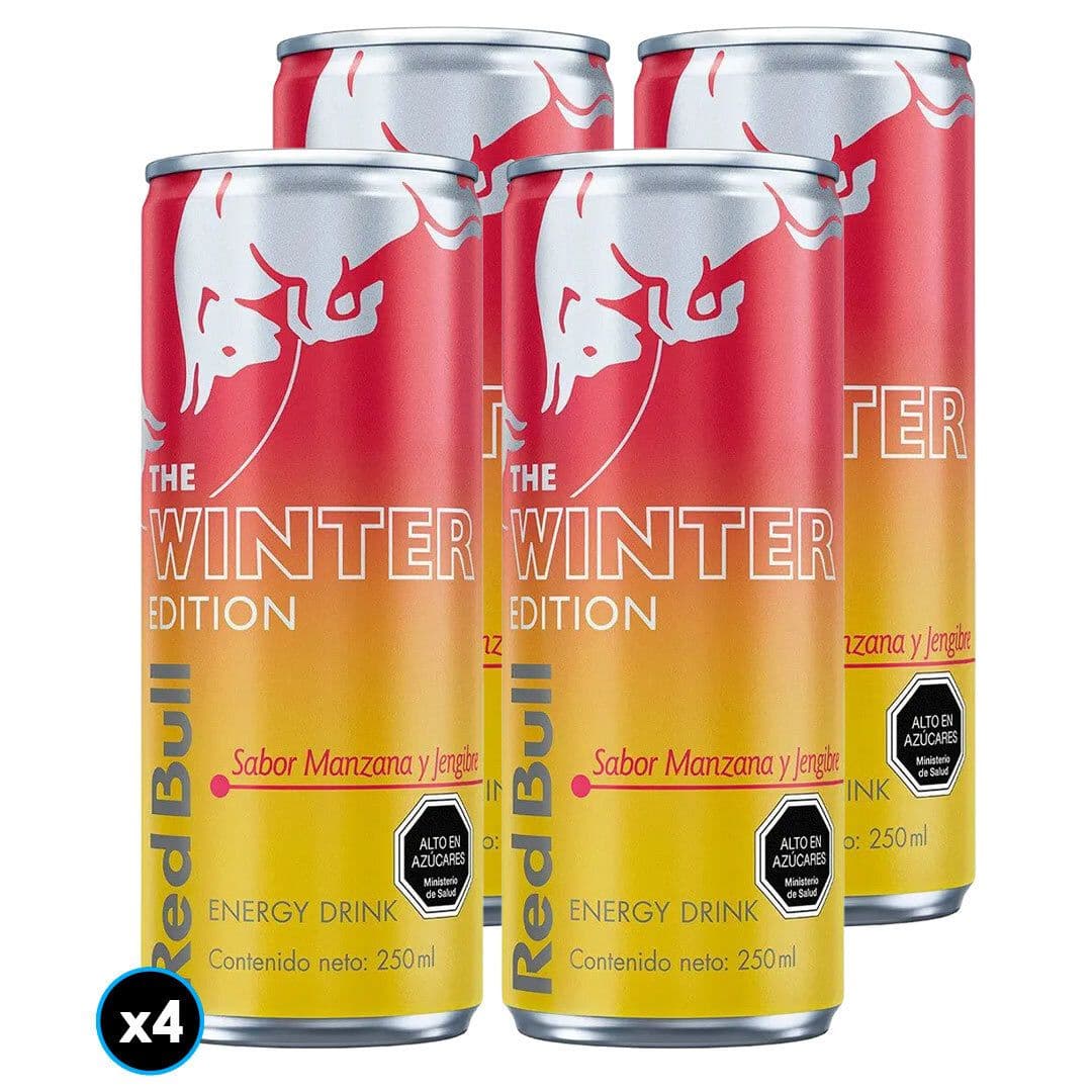 4x Bebida Energética Red Bull Winter Manzana Jengibre 250cc_1