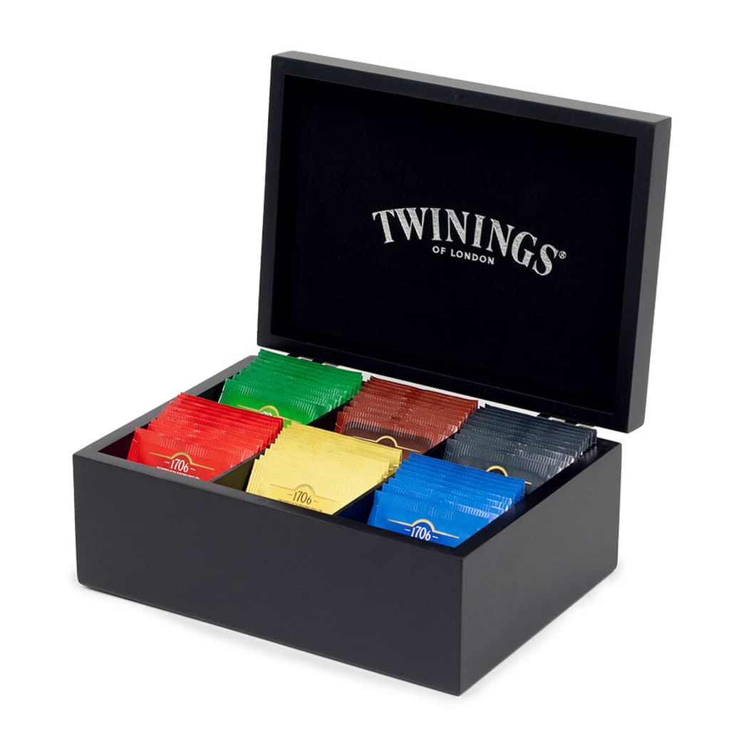 Té Twinings Caja de Madera 6 Divisiones _1