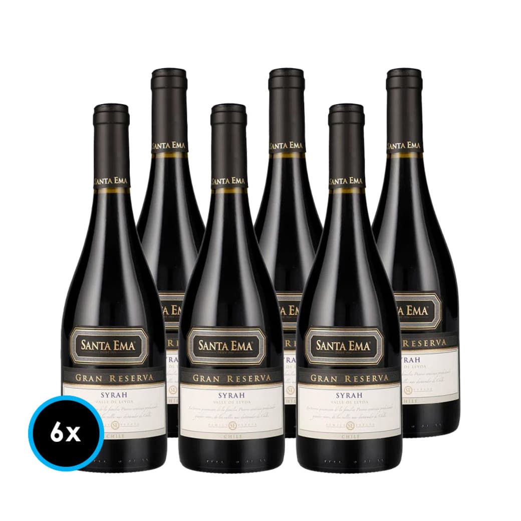 CAJA SANTA EMA GR (Syrah): 6x Vino Santa Ema Gran Reserva Syrah 750cc_1