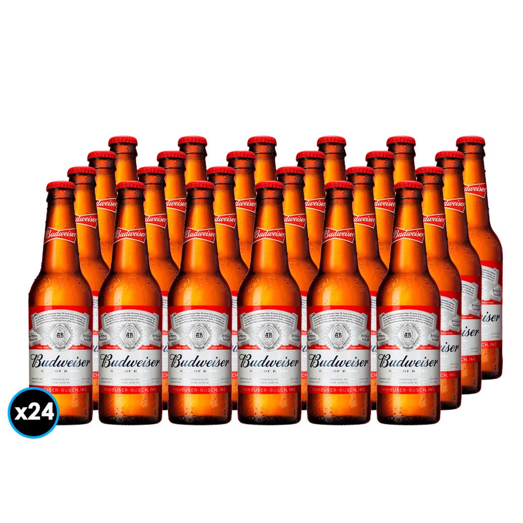24x Cervezas Budweiser en Botella 330cc_1