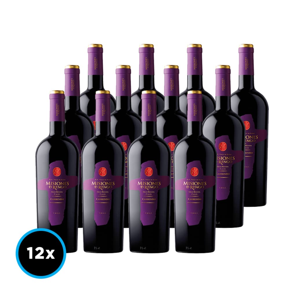 CAJA MISIONES DE RENGO CUVEE (Carmenere): 12x Vino Misiones de Rengo Gran Reserva Cuvee Carmenere 750cc_1