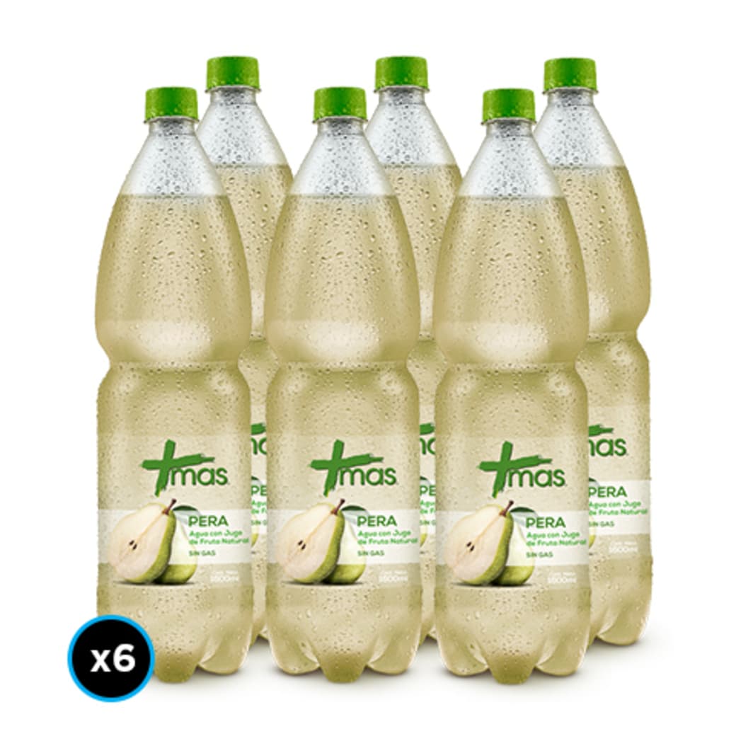 6x Agua Mas Pera Sin Gas 1.6 L_1