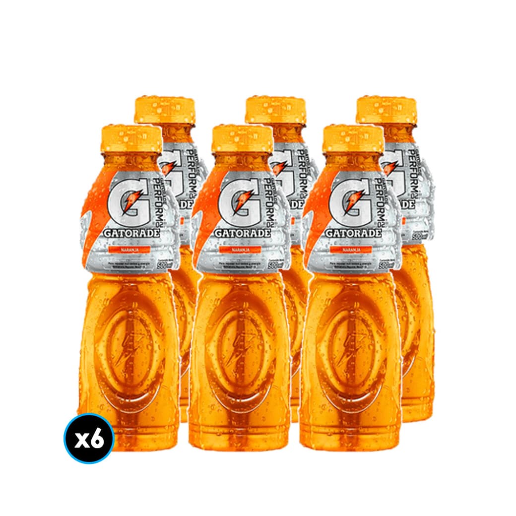 6x Bebida Isotónica Gatorade Naranja 500cc_1