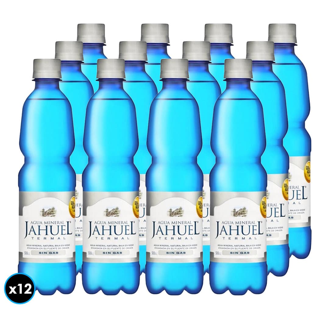 12x Agua Mineral Jahuel Sin Gas 500cc_1